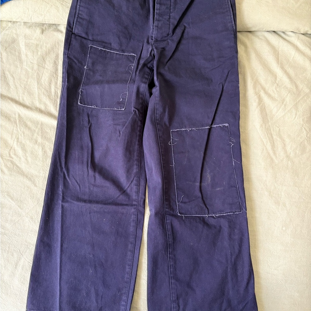 LL Bean Boyfriend Chino Navy Pants